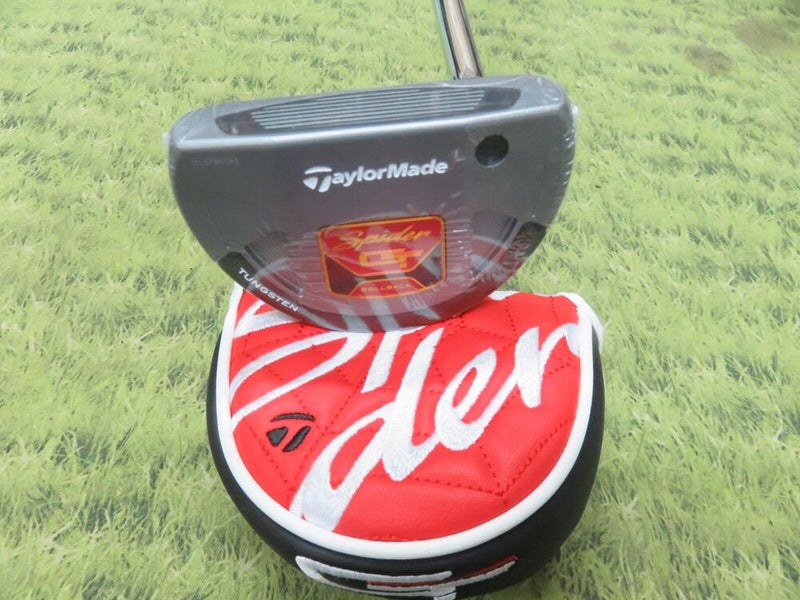 NEW * Taylormade SPIDER GT ROLLBACK Single Bend Silver 35" Putter + HC #GX