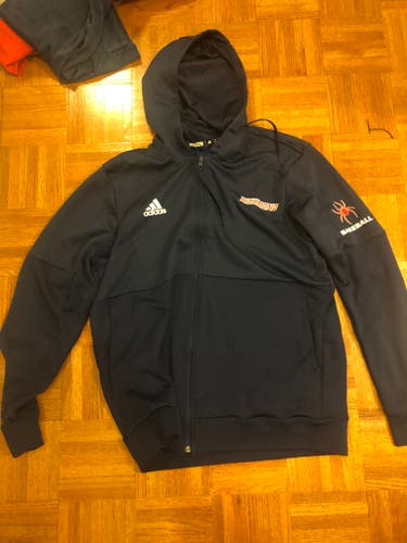 Blue New Men's Large Adidas Zip Up Hoodie