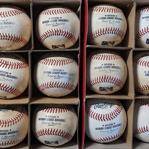 Used Rawlings Official Major League Baseballs and/or Minor League Baseballs 18 Pack