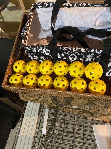 1 Dozen Wiffle Balls - Used Youth/High School/College