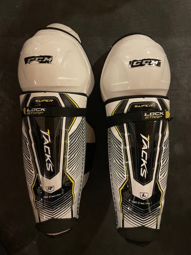 CCM Super Tacks Shin Guard Pads 14” Senior