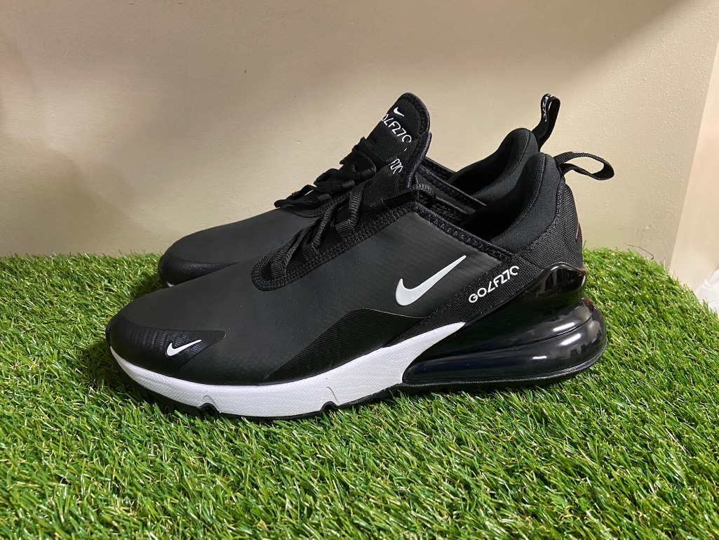Nike Air Max 270 G Golf Men's Shoes Black/Hot Punch/White CK6483-001 Size 10.5