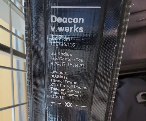 Used 2022 Volkl Deacon V.Werks Skis (177 cm) with Marker Lowride XL 13 Bindings