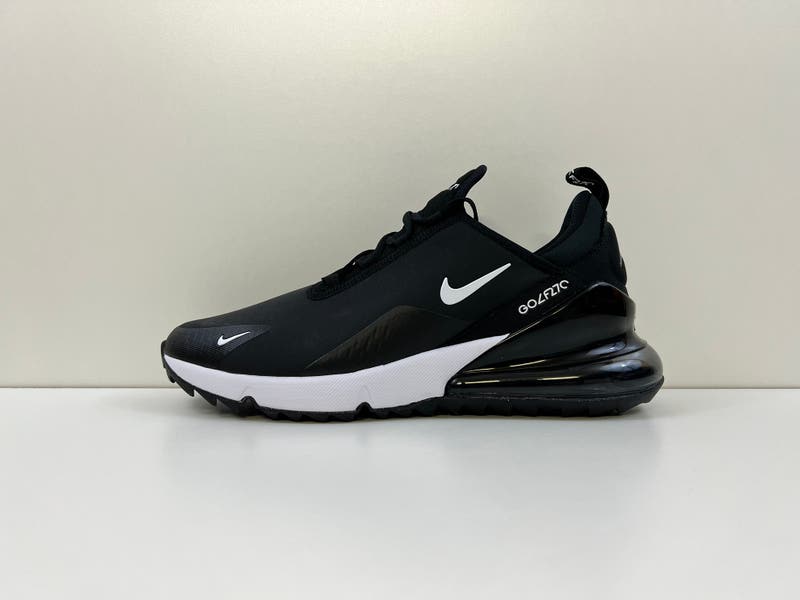 Nike Air Max 270 G Golf Shoes Black White Mens Size 9