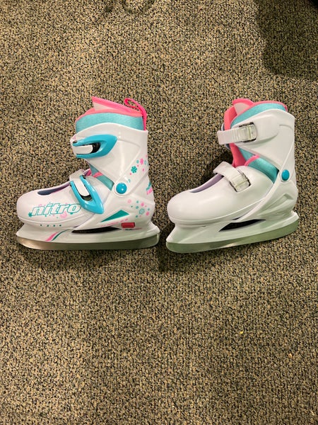 New Youth Lake Placid Nitro Ice Skates (Kid's Adjustable Sizes 1-4)