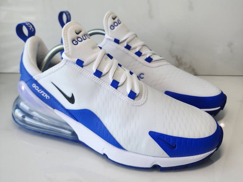 Nike Air Max 270 Men's Golf Shoes White / Racer Blue