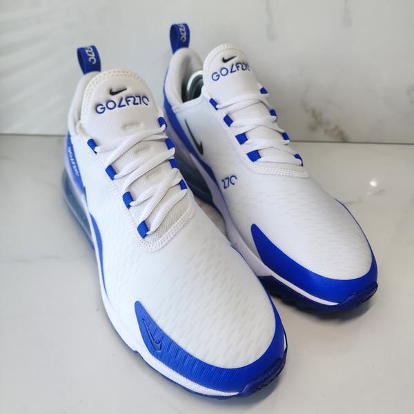 Nike Air Max 270 Men's Golf Shoes White / Racer Blue
