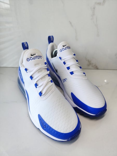 Nike Air Max 270 Men's Golf Shoes White / Racer Blue