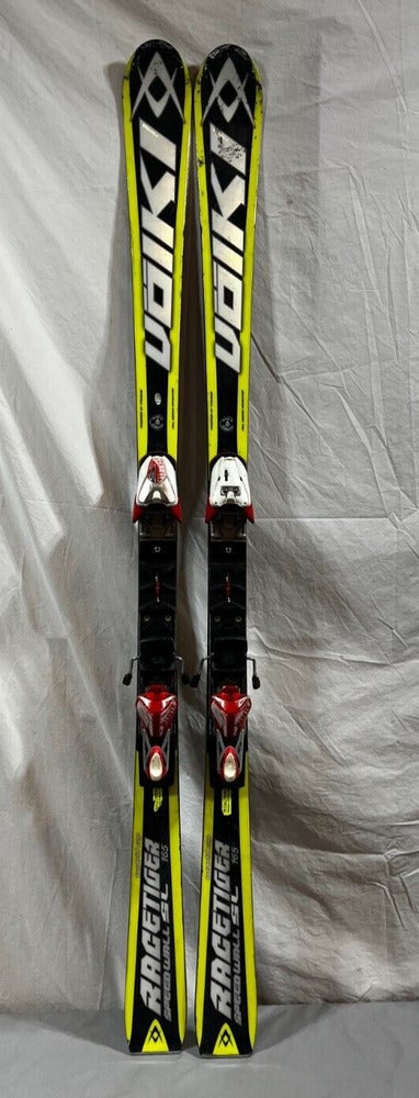 Volkl World Cup Race Tiger SL 165cm Slalom Skis Marker COMP