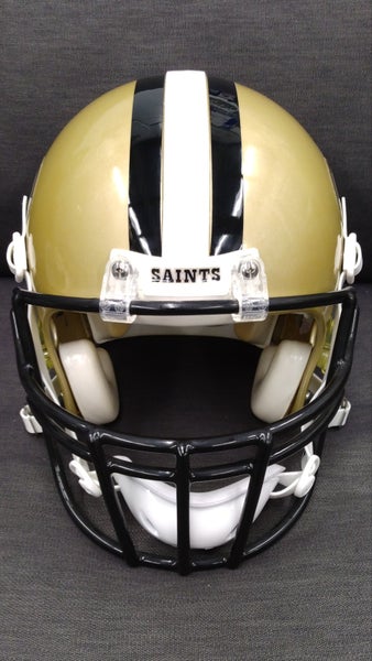 Used Custom Riddell Helmet New Orleans Saints Drew Brees Style