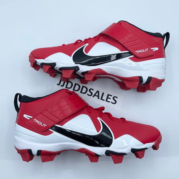 Nike Force Trout 7 Keystone Baseball Cleats University Red Black CT0831-602  Men's Size 12.5 NEW.