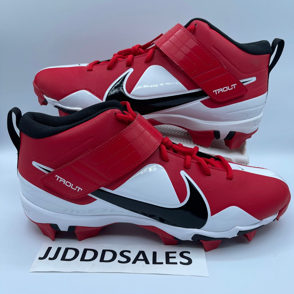 Nike Force Trout 7 Keystone Baseball Cleats University Red Black CT0831-602 Men’s Size 12.5 NEW.