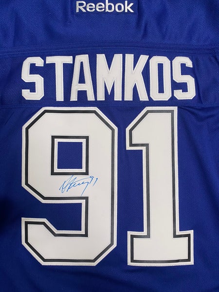 Steven Stamkos Tampa Bay Lightning Autographed White Fanatics Breakaway  Jersey