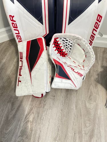 True Pro Stock L12.2 Goalie Glove And Blocker