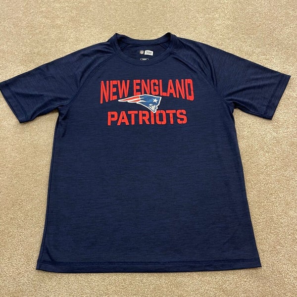 New England Patriots T Shirt Men Medium Red Nike Dri Fit NFL Football Retro  Gym