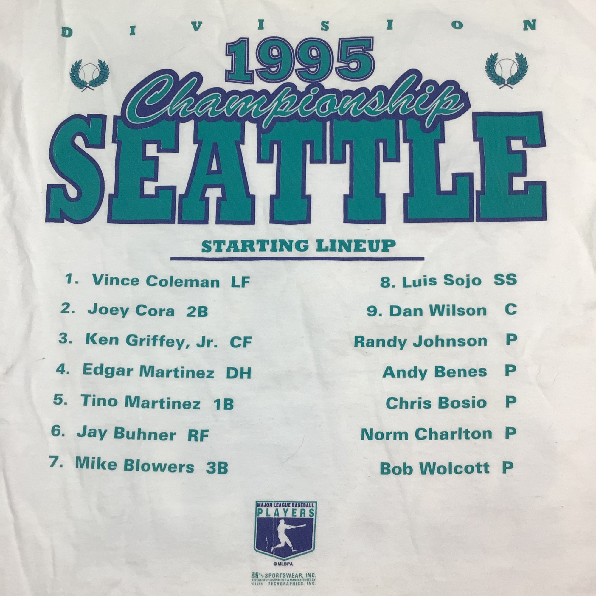 90s Randy Johnson Seattle Mariners MLB T-shirt. Vintage 1995 