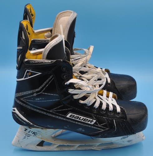 San Jose Barracuda #53 Meloche Used Bauer Supreme 1s Custom Hockey Skates Pro Stock Size 11.5- 12