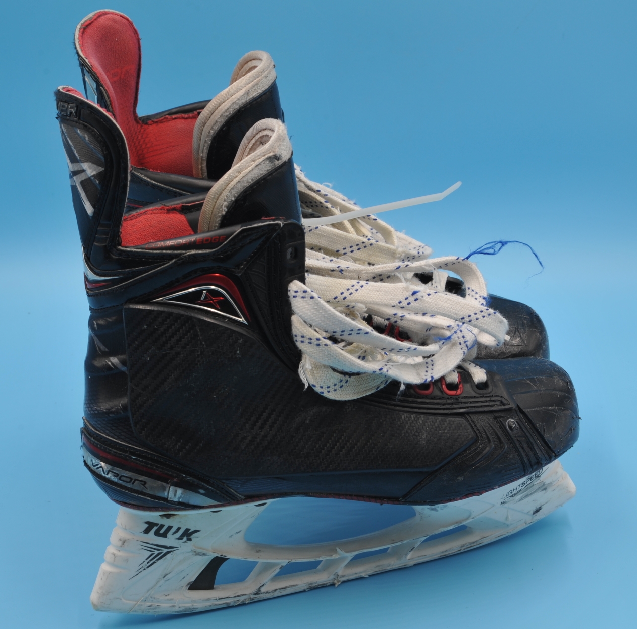 San Jose #13/ #82 Chekhovich Used Bauer Vapor 1X Custom Hockey Skates Pro Stock Size 7.5 - 8.5