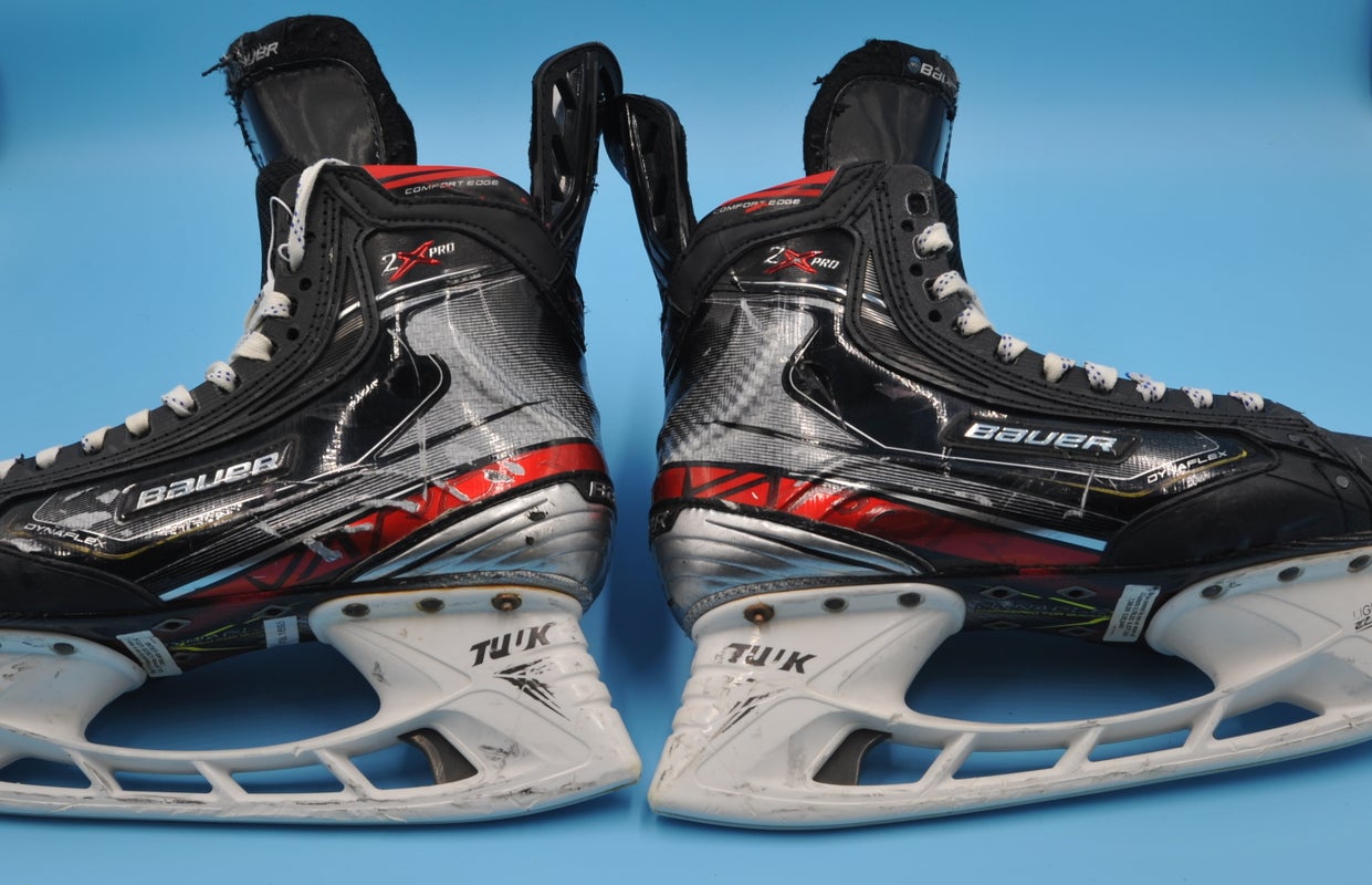 San Jose #28 Meier Used Bauer Vapor 2x Pro Custom Hockey Skates Pro Stock Size 9.5 - 10.5