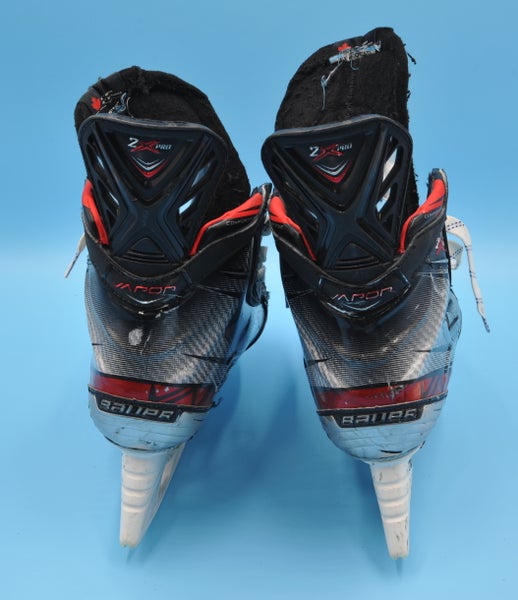 San Jose Sharks #61Braun Used Bauer Nexus N1 Custom Hockey Skates Pro Stock  Size 9.5-10.5