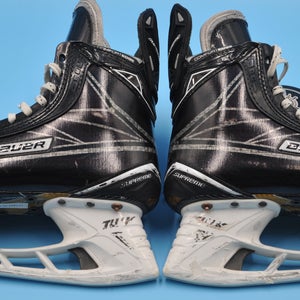 San Jose Barracuda #89 Middleton Used Bauer Supreme Custom Hockey Skates Pro Stock Size 6.5- 7.5
