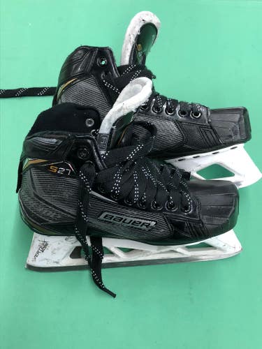 Used Senior Bauer Supreme S27 Hockey Goalie Skates (Regular) - Size: 6.5