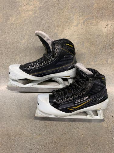 Used Senior Bauer Supreme One.9 Hockey Goalie Skates (Regular) - Size: 6.0