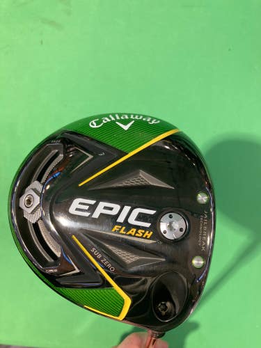 Used Men's Callaway Epic Flash Sub Zero Right Driver Stiff 10.5