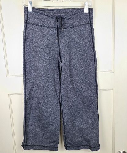 Lululemon Relaxed Fit Crop Activewear Yoga Pants Heather Gray Women's Size: 4