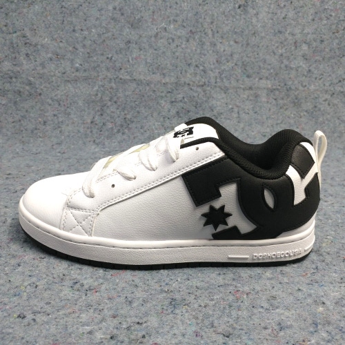 DC Court Graffik Mens Shoes Size 9 Skateboarding Sneakers White Black 42 EU