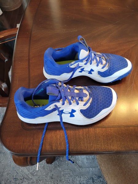 Blue Used Men's Size 12 (Women's 13) Turf Cleats Under Armour