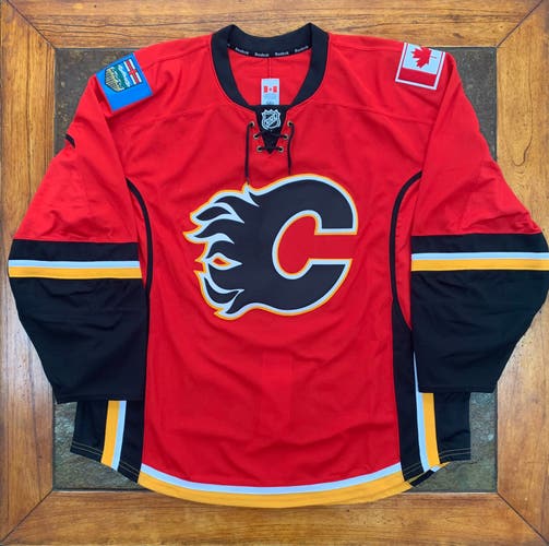 New Authentic Calgary Flames Size 58 Reebok Jersey