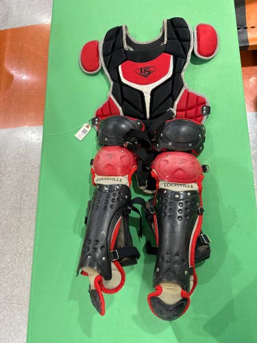 Used Louisville Slugger Catcher's Leg Guard And Chest protector