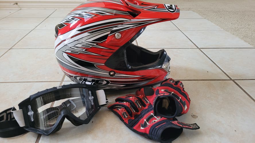 Red Used Unisex HJC CL-X4 Vapor