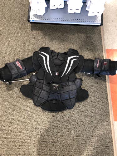 Used XL Vaughn Velocity V7 XF Pro Carbon Goalie Chest Protector Pro Stock