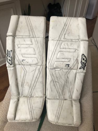 White Brian’s GNETiK PRO II Hockey Goalie Leg Pads 35”