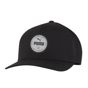 NEW Puma Circle Patch Black Adjustable Snapback Golf Hat/Cap