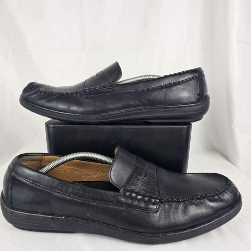 COLE HAAN Mens Size 12 M Riverside Penny Loafer Black Leather Driving