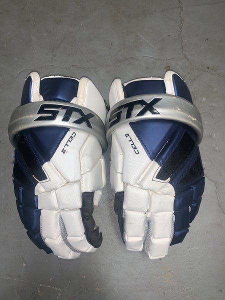 STX 12" Cell II Lacrosse Gloves Navy Blue