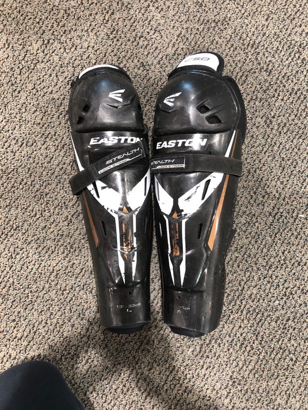 Easton Stealth 75S EQ 20 Hockey Shin Guards 14-inch Mismatch NWT YGI SH63