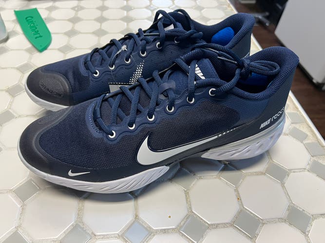 Navy Nike alpha huarache elite 3  Size 10.5