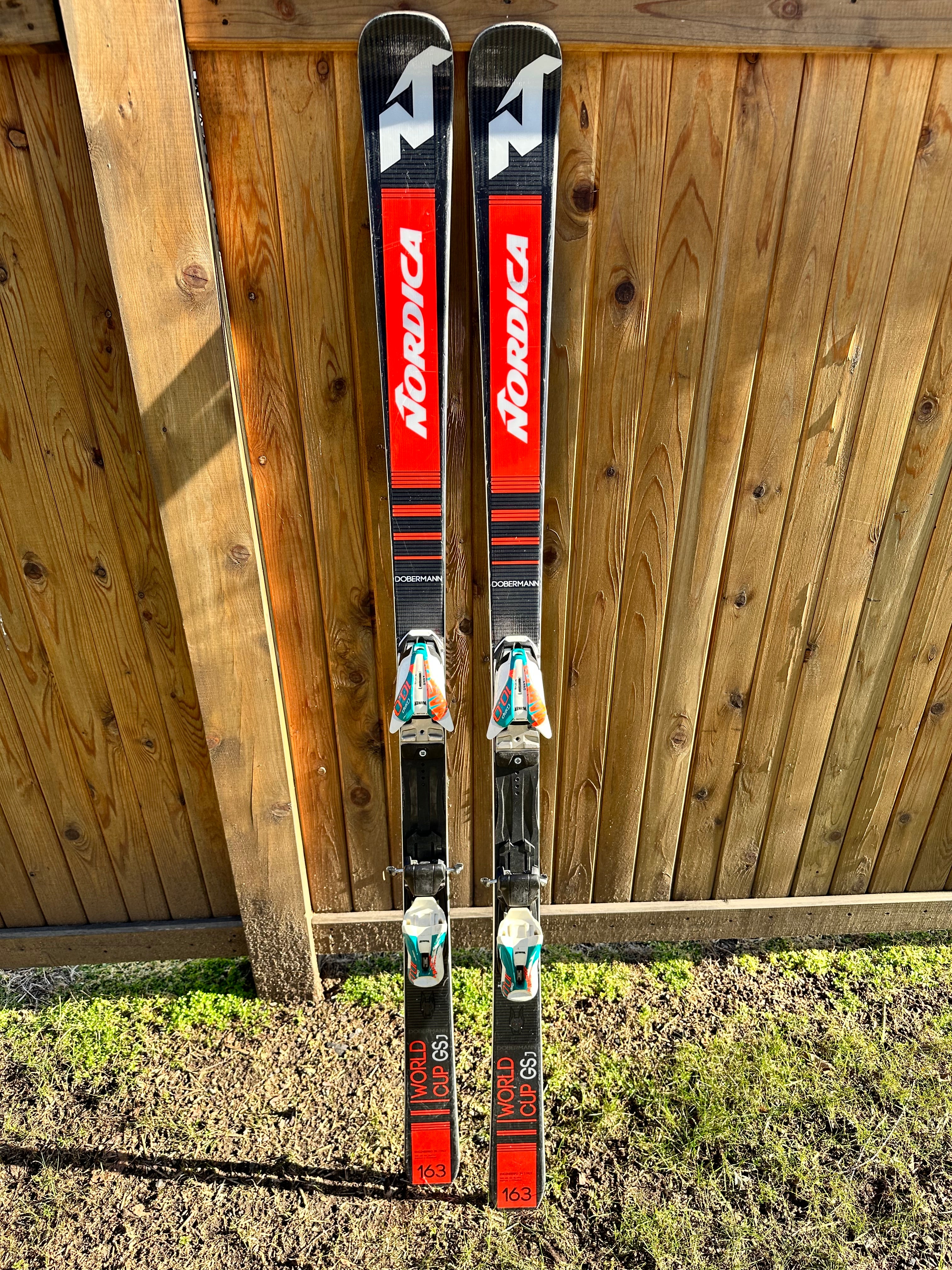 Used Nordica 163 cm Racing Doberman World Cup GSj Skis With