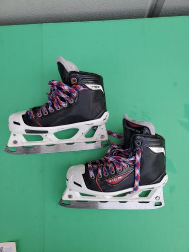 Junior Used CCM RBZ 90 Hockey Goalie Skates D&R (Regular) 4.5
