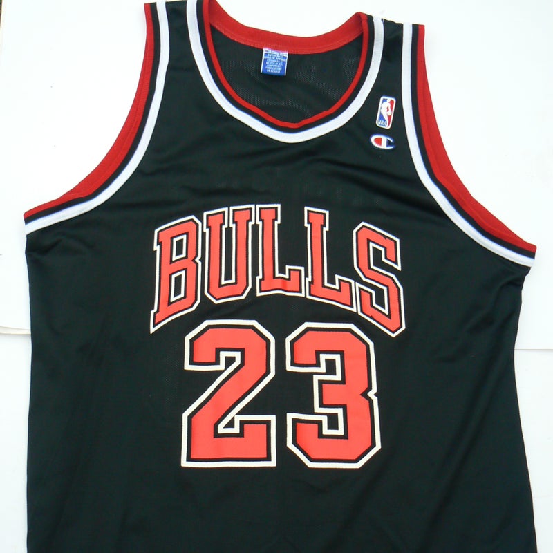 Michael Jordan Bulls baseball jersey Large New with tags black with stripe  throwback | SidelineSwap