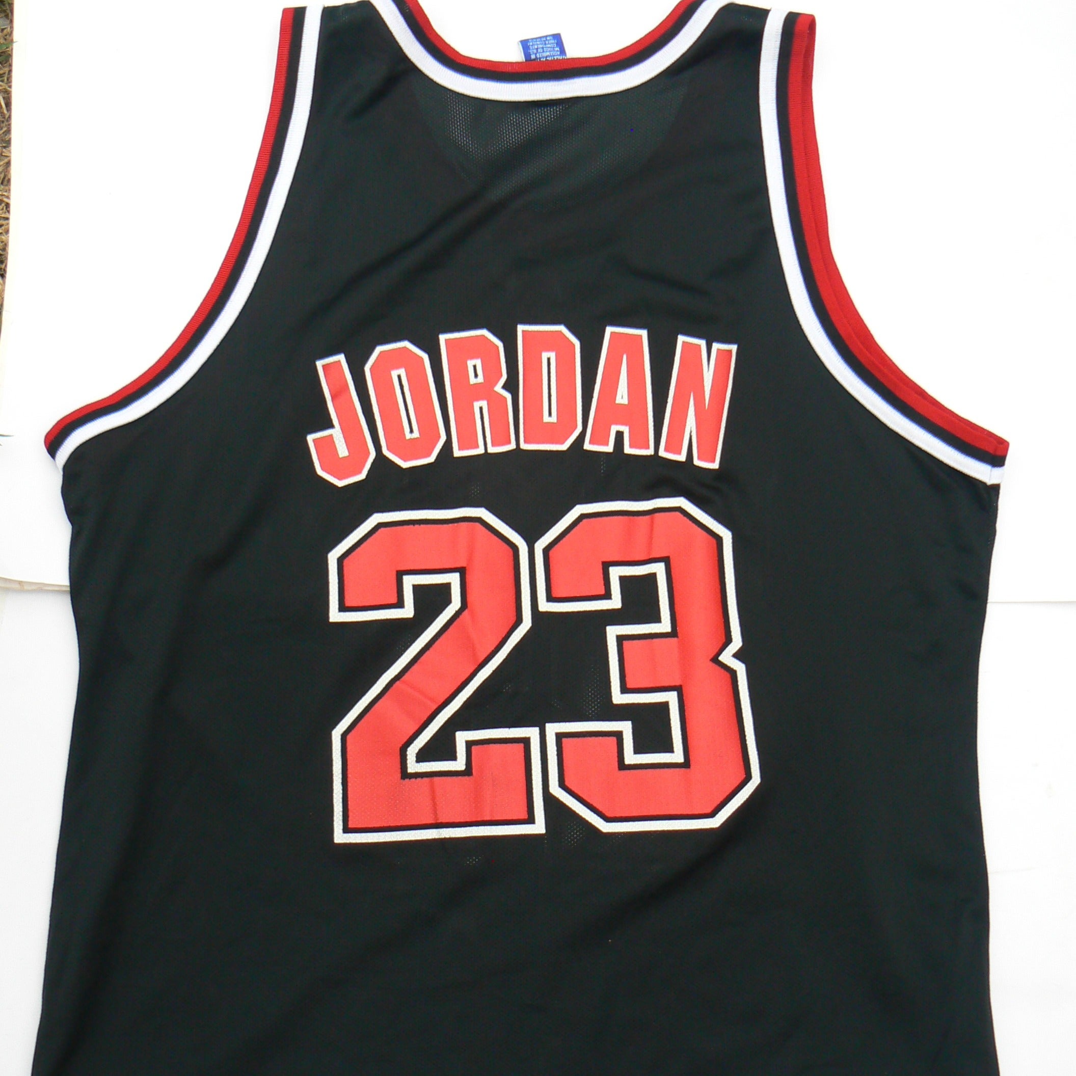 Chicago Bulls Black Pinstripe Jersey Michael Jordan #23 Size 48