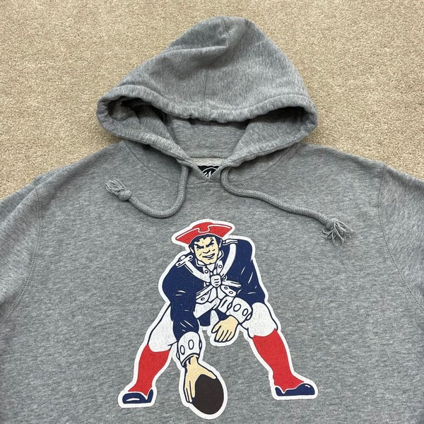 New England Patriots Men's Crewneck Sweatshirt Pullover Size L, '47 Blue