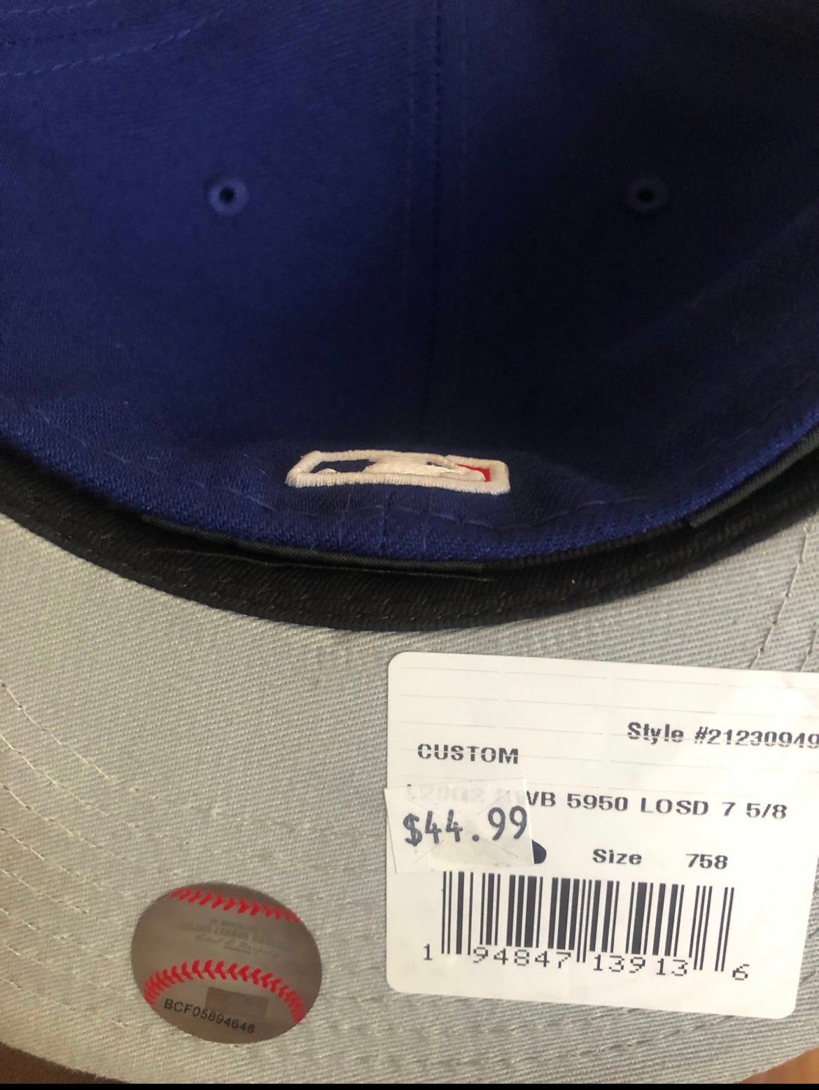 Los Angeles Dodgers New Era MLB fitted hat 7 5/8 | SidelineSwap