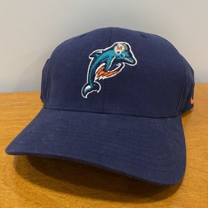 Miami Dolphins Hat Baseball Cap Fitted NFL Football Nike Swoosh Men Vintage