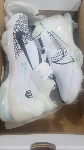 White Mid top New Adult Men's Size 9.5 (Women's 10.5) Metal Nike High Top Force Zoom Trout 7