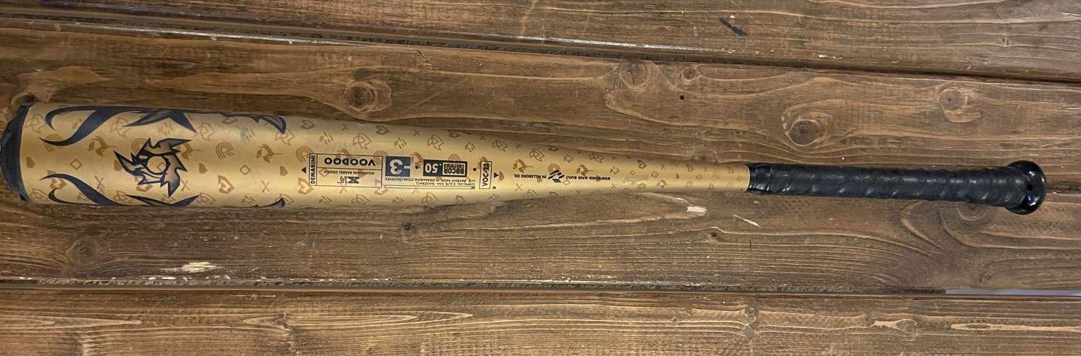 Used BBCOR Certified 2023 DeMarini Alloy Voodoo One Bat (-3) 27 oz 30"